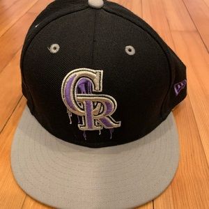 NewEra Colorado Rockies hat sz 7 3/8